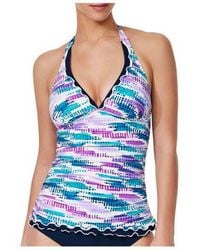 Gottex - Canva Tricolore Halter Tankini Top - Lyst