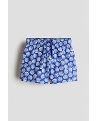H&M - Patterned Seersucker Swim Shorts - Lyst