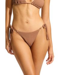 Seafolly - Rio Side Tie Bikini Bottoms - Lyst