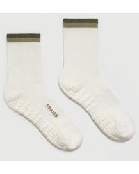 Fraise - Striped Crew Grip Socks - Lyst