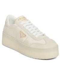 Prada - Flatform Downtown Logo Platform Sneaker - Lyst
