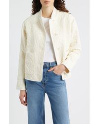 Bernardo - Quilted Jacquard Jacket - Lyst
