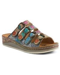 Spring Step - Bellini Platform Wedge Slide Sandal - Lyst