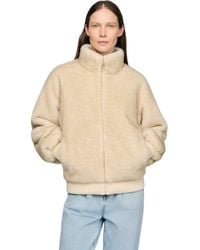 Sandro - Faux Fur Jacket - Lyst