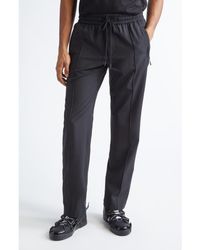 Dolce & Gabbana - Drawstring Waist Wool Blend Canvas Pants - Lyst