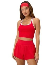 Fabletics - Seamless Cropped Built-In Bra Tank - Lyst