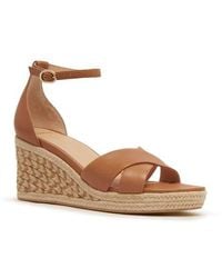 Frankie - Baker Ankle Strap Espadrille Platform Wedge Sandal - Lyst
