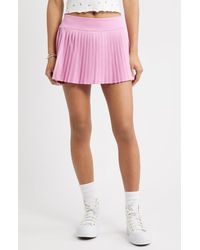 BP. - Pleated Miniskort - Lyst