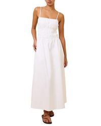 Solid & Striped - The Delta Smocked Cotton Maxi Sundress - Lyst