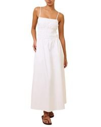 Solid & Striped - The Delta Smocked Cotton Maxi Sundress - Lyst