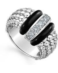Lagos - Caviar Diamond Large Link Ring At Nordstrom - Lyst