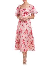 JS Collections - Lola Floral Embroidery Cocktail Dress - Lyst