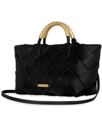 Rebecca Minkoff - Mini Frankie Woven Leather Tote - Lyst