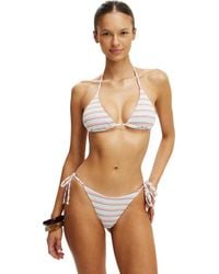 Cotton On - String Triangle Bikini Top - Lyst