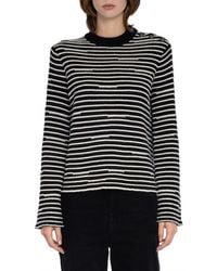 Zadig & Voltaire - Spiky Stripes Wool & Cashmere Sweater - Lyst