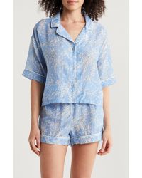 Papinelle - Cheri Blossom Cotton & Silk Short Pajamas - Lyst