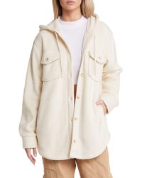 Thread & Supply - Hooded Fleece Shacket - Lyst