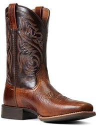 Ariat - Sport Herdsman Square Toe Cowboy Boot - Lyst
