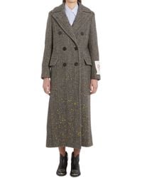 Golden Goose - Long Double Breasted Wool Coat - Lyst