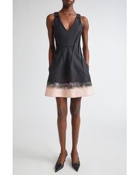Jason Wu - Painted Hem Glen Plaid Wool Minidress - Lyst