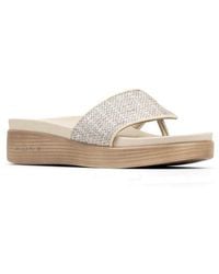 Donald J Pliner - Fifi Platform Wedge Flip Flop - Lyst