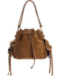Acne Studios - Mini Multipocket Suede Bucket Bag - Lyst