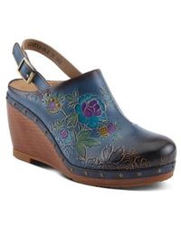 Spring Step - Loveya Slingback Platform Wedge Clog - Lyst