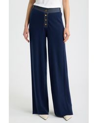 Rag & Bone - Lucy Wide Leg Wool Blend Pants - Lyst