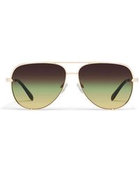 Quay - High Key 64Mm Oversize Aviator Sunglasses - Lyst