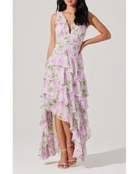 Astr - Cytherea Floral High-Low Dress - Lyst