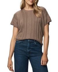 Splendid - Raelynn Short Sleeve Pointelle Sweater - Lyst