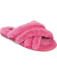 UGG - Scuffita Genuine Shearling Slide Slipper - Lyst