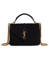 Saint Laurent College Medium Shoulder Bag Nero