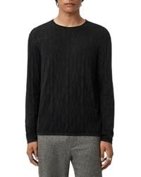 John Varvatos - Brycen Broken Argyle Organic Cotton Sweater - Lyst
