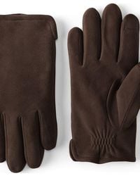 Lands' End - Ez Touch Suede Gloves - Lyst