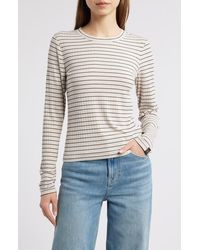 Rag & Bone - Luca Stripe Rib Top - Lyst