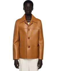 Sandro - Buttoned Lambskin Jacket - Lyst