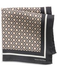 Jack Victor - Equestrian Silk Pocket Square - Lyst