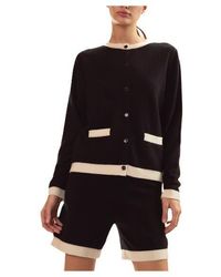 Cynthia Rowley - Wool Cashmere 2 Tones Cardigan - Lyst