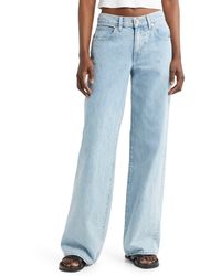 SLVRLAKE Denim - Mica Low Rise Wide Leg Organic Cotton Jeans - Lyst