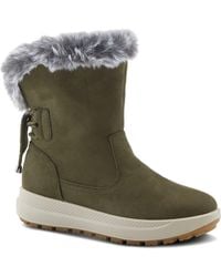 Flexus by Spring Step - Snowbird Faux Fur Waterproof Boot - Lyst