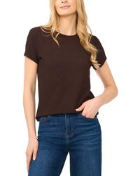 Halogen® - Pucker Crewneck T-Shirt - Lyst