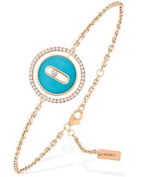 Messika - Lucky Move Turquoise & Diamond Pendant Bracelet - Lyst