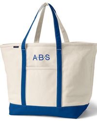 Lands' End - Open Top Canvas Tote Bag - Lyst