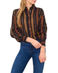 Ted Baker - Stripe Oversize Button-Up Shirt - Lyst