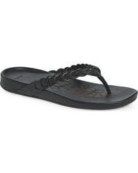 Olukai - Lei Leather Flip Flop - Lyst