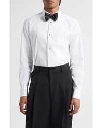 Dolce & Gabbana - Fit Cotton Poplin Tuxedo Shirt - Lyst