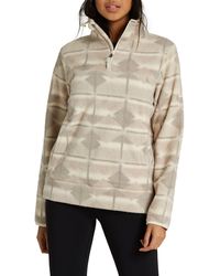 Billabong Boundary Mock Half Zip - Natural