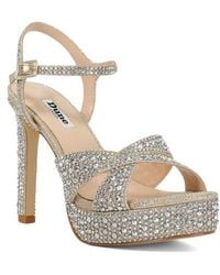 Dune - Mayve Ankle Strap Platform Sandal - Lyst