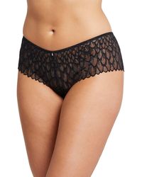 Montelle Intimates - Feather Lace Brazilian Briefs - Lyst